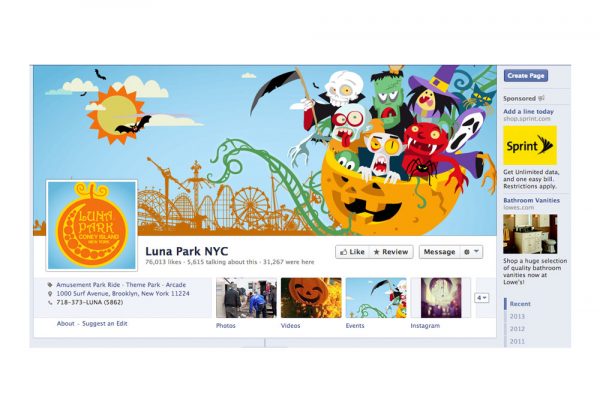 Coney Island/Luna Park Digital Design