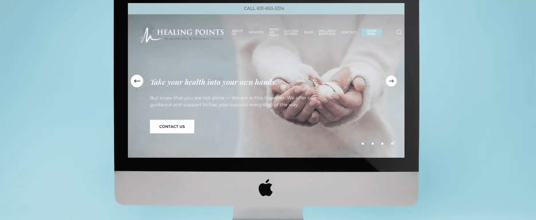 Healing Points website and brand design by MOKA Creative