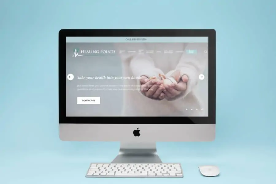 Healing Points website and brand design by MOKA Creative