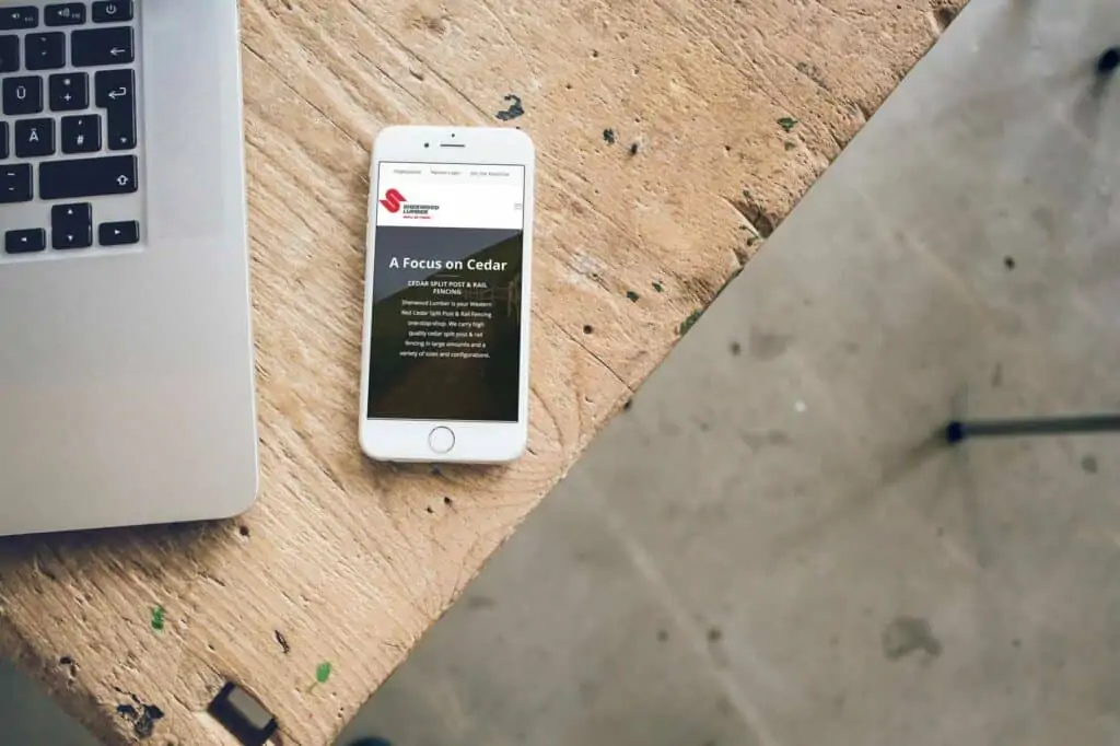 Sherwood Lumber website and brand design by MOKA Creative