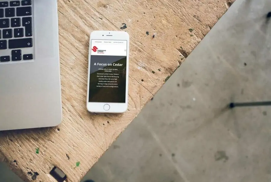 Sherwood Lumber website and brand design by MOKA Creative